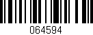 Código de barras (EAN, GTIN, SKU, ISBN): '064594'