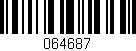 Código de barras (EAN, GTIN, SKU, ISBN): '064687'