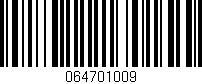 Código de barras (EAN, GTIN, SKU, ISBN): '064701009'
