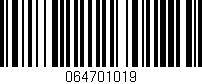 Código de barras (EAN, GTIN, SKU, ISBN): '064701019'