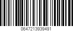 Código de barras (EAN, GTIN, SKU, ISBN): '0647213939491'