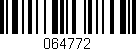 Código de barras (EAN, GTIN, SKU, ISBN): '064772'