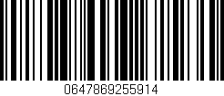 Código de barras (EAN, GTIN, SKU, ISBN): '0647869255914'