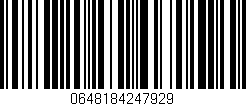 Código de barras (EAN, GTIN, SKU, ISBN): '0648184247929'