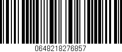 Código de barras (EAN, GTIN, SKU, ISBN): '0648218276857'