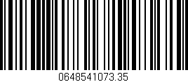 Código de barras (EAN, GTIN, SKU, ISBN): '0648541073.35'