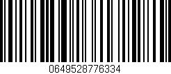Código de barras (EAN, GTIN, SKU, ISBN): '0649528776334'