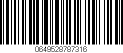 Código de barras (EAN, GTIN, SKU, ISBN): '0649528787316'