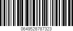 Código de barras (EAN, GTIN, SKU, ISBN): '0649528787323'