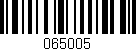 Código de barras (EAN, GTIN, SKU, ISBN): '065005'