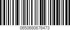 Código de barras (EAN, GTIN, SKU, ISBN): '0650680678473'