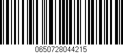 Código de barras (EAN, GTIN, SKU, ISBN): '0650728044215'