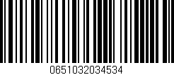 Código de barras (EAN, GTIN, SKU, ISBN): '0651032034534'