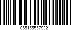 Código de barras (EAN, GTIN, SKU, ISBN): '0651555579321'