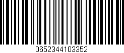 Código de barras (EAN, GTIN, SKU, ISBN): '0652344103352'