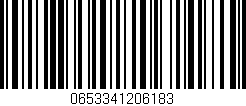 Código de barras (EAN, GTIN, SKU, ISBN): '0653341206183'