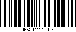 Código de barras (EAN, GTIN, SKU, ISBN): '0653341210036'
