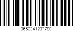 Código de barras (EAN, GTIN, SKU, ISBN): '0653341237798'
