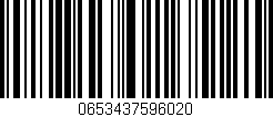 Código de barras (EAN, GTIN, SKU, ISBN): '0653437596020'