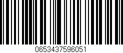 Código de barras (EAN, GTIN, SKU, ISBN): '0653437596051'