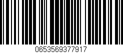 Código de barras (EAN, GTIN, SKU, ISBN): '0653569377917'