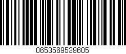 Código de barras (EAN, GTIN, SKU, ISBN): '0653569539605'