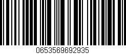 Código de barras (EAN, GTIN, SKU, ISBN): '0653569692935'