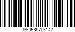 Código de barras (EAN, GTIN, SKU, ISBN): '0653569705147'