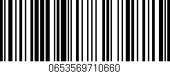 Código de barras (EAN, GTIN, SKU, ISBN): '0653569710660'
