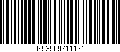 Código de barras (EAN, GTIN, SKU, ISBN): '0653569711131'