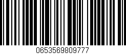 Código de barras (EAN, GTIN, SKU, ISBN): '0653569809777'