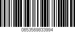 Código de barras (EAN, GTIN, SKU, ISBN): '0653569833994'