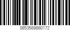 Código de barras (EAN, GTIN, SKU, ISBN): '0653569880172'