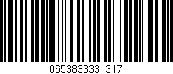 Código de barras (EAN, GTIN, SKU, ISBN): '0653833331317'