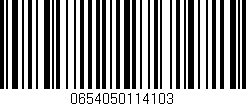 Código de barras (EAN, GTIN, SKU, ISBN): '0654050114103'
