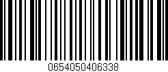 Código de barras (EAN, GTIN, SKU, ISBN): '0654050406338'
