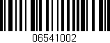 Código de barras (EAN, GTIN, SKU, ISBN): '06541002'