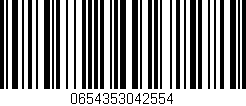 Código de barras (EAN, GTIN, SKU, ISBN): '0654353042554'