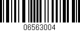 Código de barras (EAN, GTIN, SKU, ISBN): '06563004'