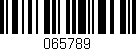 Código de barras (EAN, GTIN, SKU, ISBN): '065789'