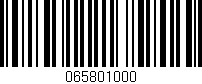 Código de barras (EAN, GTIN, SKU, ISBN): '065801000'