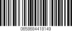 Código de barras (EAN, GTIN, SKU, ISBN): '0658684418149'