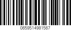 Código de barras (EAN, GTIN, SKU, ISBN): '0659514981567'
