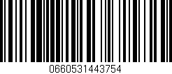 Código de barras (EAN, GTIN, SKU, ISBN): '0660531443754'