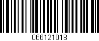 Código de barras (EAN, GTIN, SKU, ISBN): '066121018'