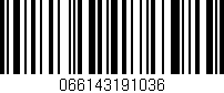 Código de barras (EAN, GTIN, SKU, ISBN): '066143191036'
