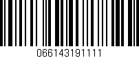 Código de barras (EAN, GTIN, SKU, ISBN): '066143191111'