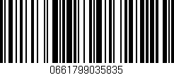 Código de barras (EAN, GTIN, SKU, ISBN): '0661799035835'