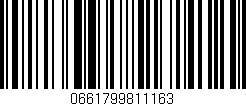Código de barras (EAN, GTIN, SKU, ISBN): '0661799811163'