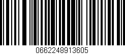 Código de barras (EAN, GTIN, SKU, ISBN): '0662248913605'